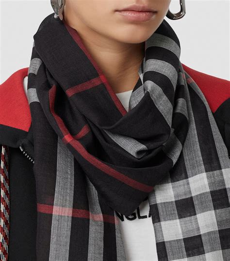 burberry check scarf